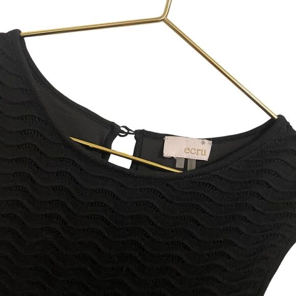 Ecru Multicolor Striped Sleeveless Cotton Sweater Dress Size Small - Picture 4 of 9